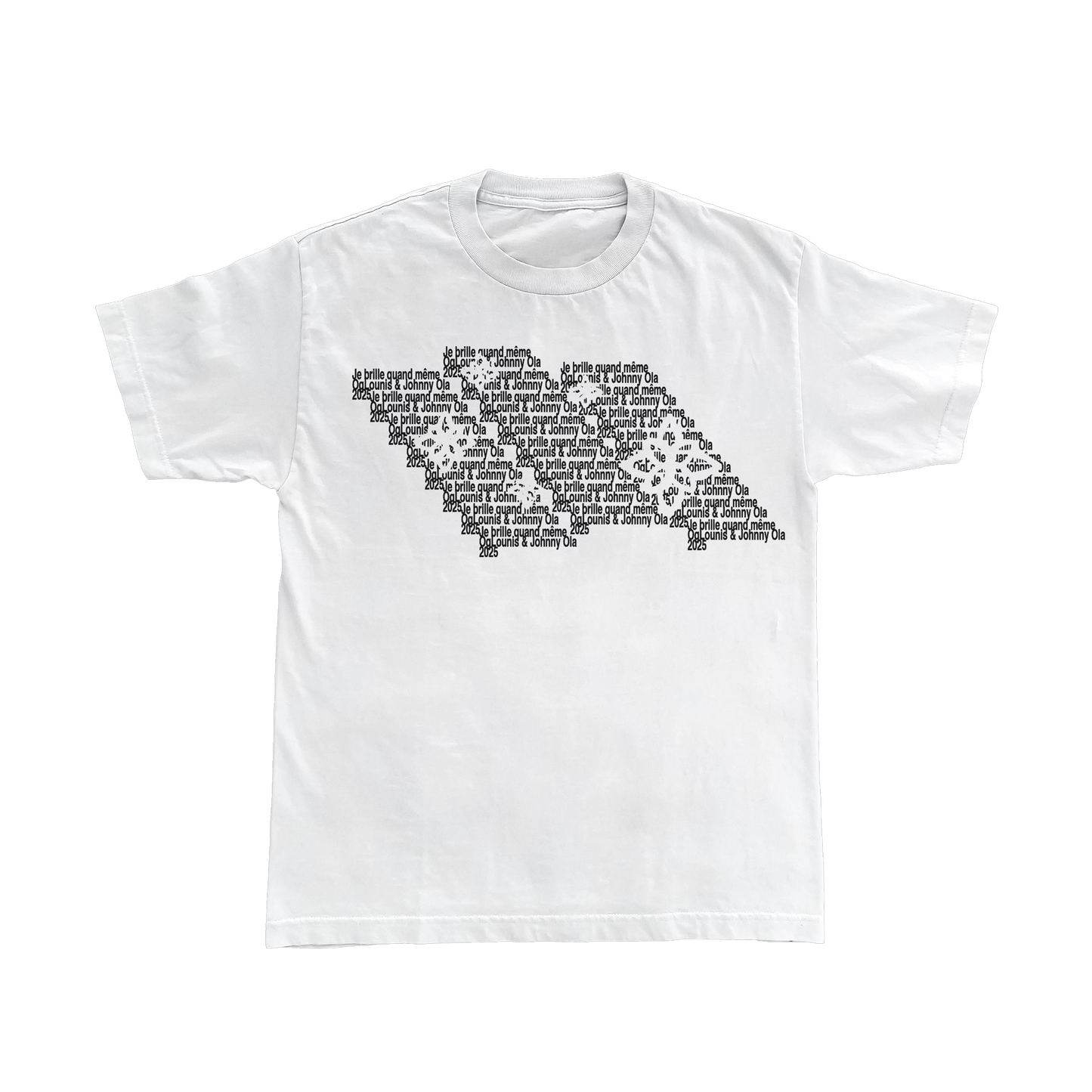 T-SHIRT "JE BRILLE QUAND MEME" version noir